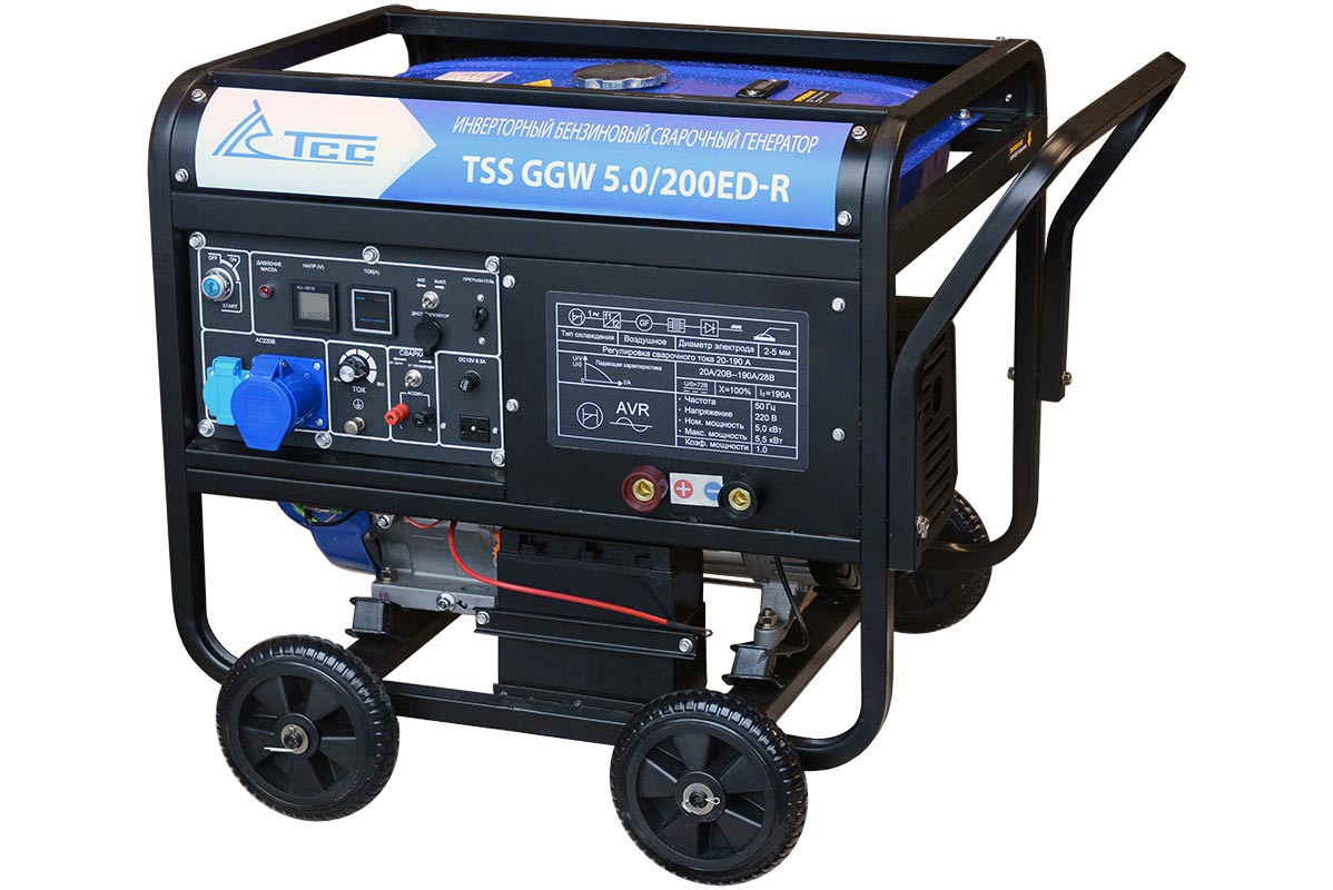 Инверторный бензиновый сварочный генератор TSS GGW 5.0/200ED-R - фото 1 - id-p94455798