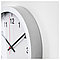 Настенные часы IKEA "Чалла" 28 см серебристый, фото 3