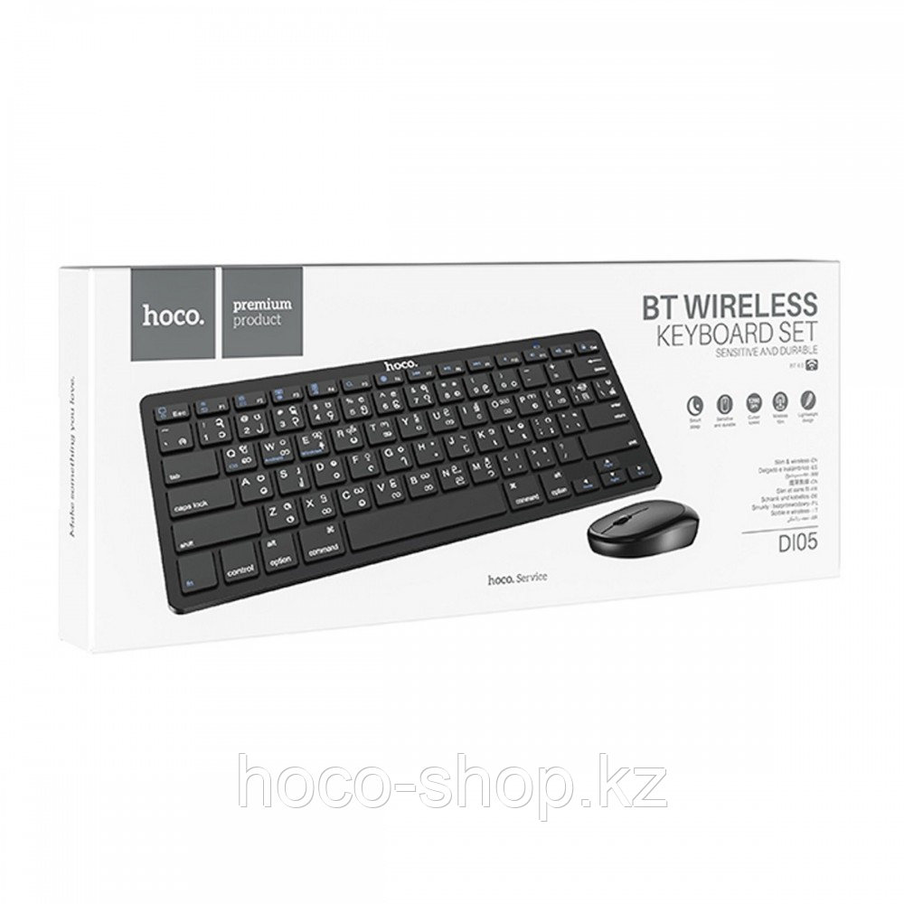 Беспроводная клавиатура с мышью для планшетов и телефонов Hoco DI05 - фото 4 - id-p94476441