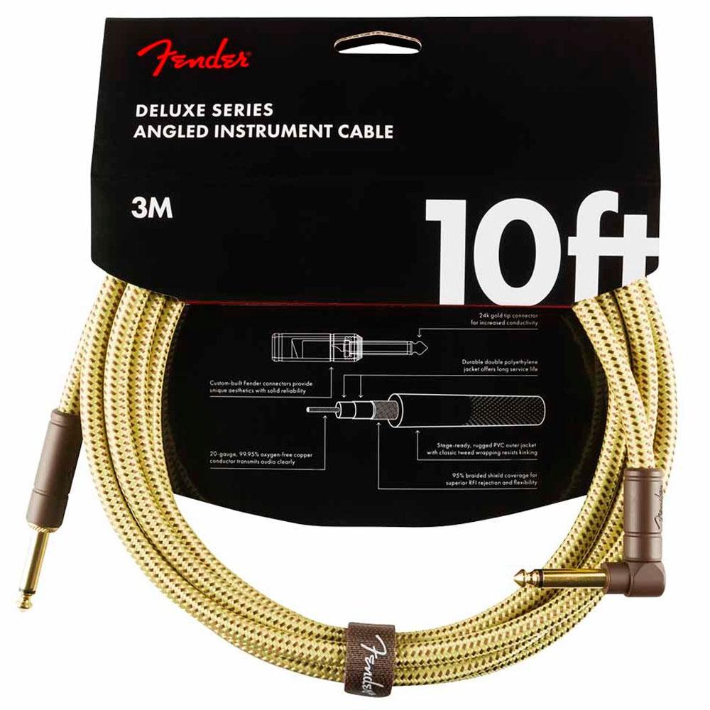 Инструментальный кабель Jack-Jack 3 м Fender Deluxe Series Straight/Angle 10' Tweed - фото 1 - id-p94453530