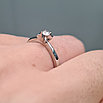 Золотое кольцо с бриллиантами 0.11Сt VS1/L, VG - Cut, фото 2