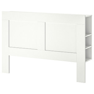 Изголовье с полкой БРИМНЭС белый 180 см. ИКЕА, IKEA, фото 2