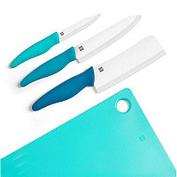 Xiaomi Набор керамических кухонных ножей с доской Huohou HU0020