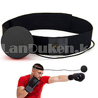 Тренажер мяч на голову для бокса Fight ball на резинке для тренировки рефлексов (файт бол) черный