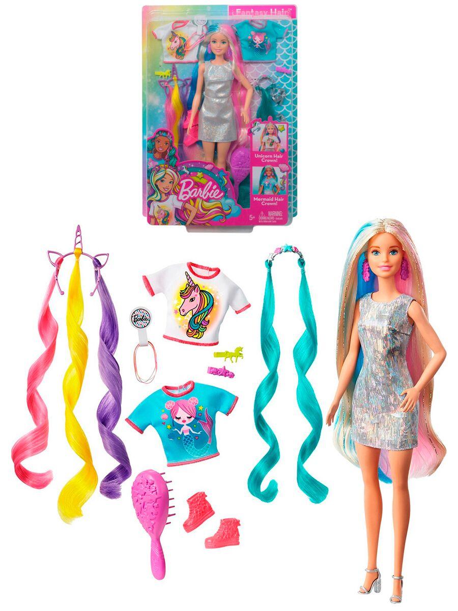 Кукла Barbie Радужные волосы 1224256