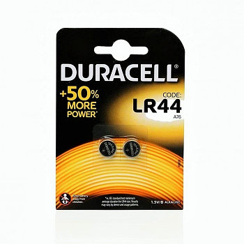 Батарейка Duracell AG-13 LR44-2BL, 1,5V ( цена за 1 шт)