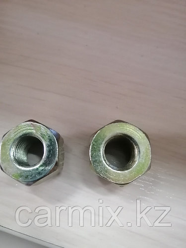 Гайка колесная сквозная, под ключ 21 мм, для литого диска, НИКЕЛЬ ...