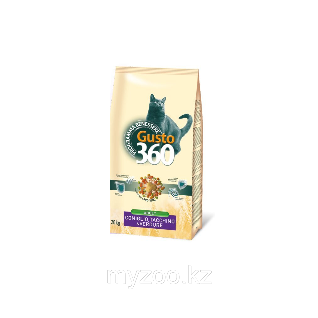Gusto Cat Coniglio 20 кг (кролик, индейка овощи)