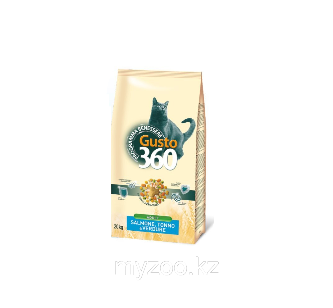 Gusto Cat Salmone 20 кг (лосось, тунец, овощи)