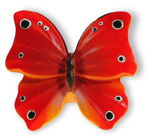 Мебельная ручка-бабочка Siro H046-47A9 (оранжевый) - фото 1 - id-p94482561
