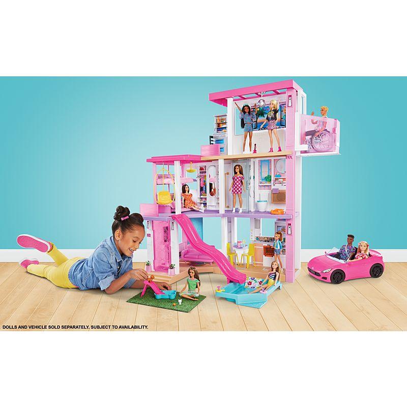 Barbie Дом мечты Барби с бассейном и горкой, GRG93 - фото 2 - id-p94478492