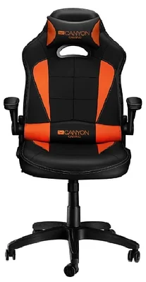 Игровое компьютерное кресло Canyon Vigil CND-SGCH2, Кожа,4D подлокотники, Колеса полиурэтан 60мм,Наклон 150 гр