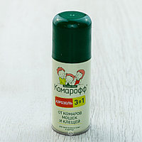 Аэрозоль Комарофф от комаров, клещей и мошек 3 в 1, 100 мл