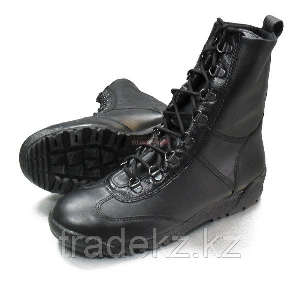 Ботинки, берцы демисезонные БУТЕКС Кобра (кожа, черный, подошва каучук BUTEK 1), размер 44 - фото 1 - id-p94489696