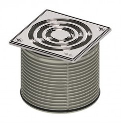 Декоративная решетка TECEdrainpoint S 100 мм в стальной рамке с фиксаторами с монтажным элементом, фото 1