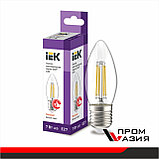 Лампа LED Филаментная C35 свеча прозрачная 7Вт 230В 3000К E27 серия 360°, фото 3