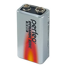Батарейка солевая Perfeo Dynamic Zinc, 6F22, 9V, крона, плёнка, 1 шт