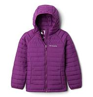 1802933-575 XXS Куртка утепленная для девочек Powder Lite Girls Hooded Jacket сливовый р. XXS