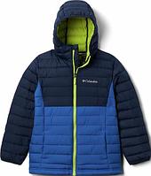 1802903-432 XXS Куртка утепленная для мальчиков Powder Lite Boys Hooded Jacket синий р. XXS