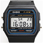 Электронные наручные часы Casio F-91W-1. Оригинал 100%. Классика. Kaspi RED. Рассрочка., фото 5
