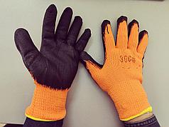 Перчатки #300 оранжево-черная пенка с ндс