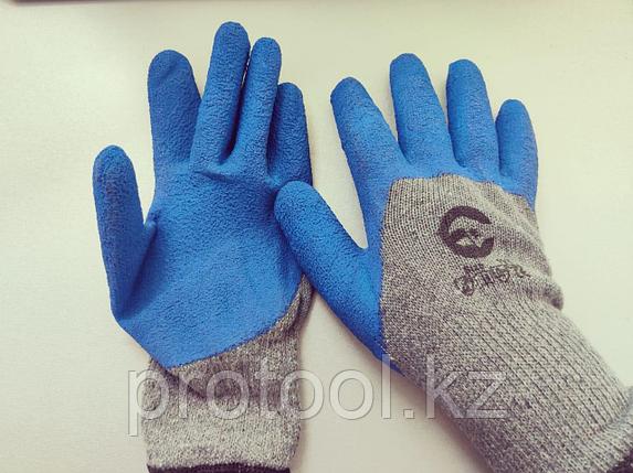Перчатки #300 сине-серые с пенкой с ндс, фото 2