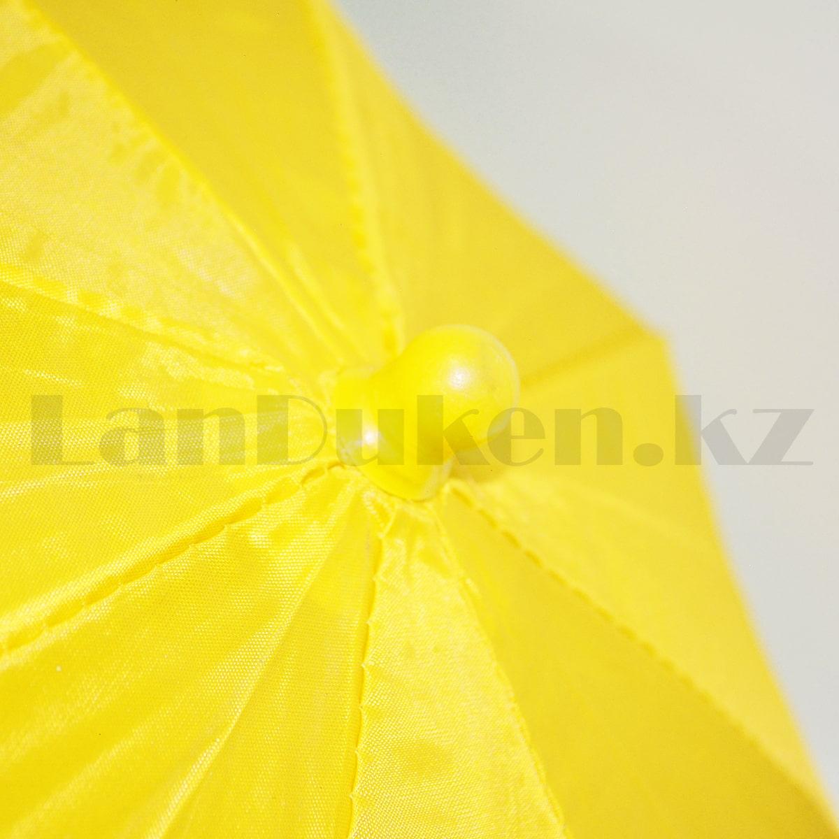 Зонтик для декора маленький 42 см желтый - фото 5 - id-p94499912