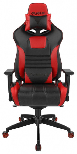 Игровое компьютерное кресло GAMDIAS ACHILLES M1A L BR; Кожа, RGB-подсветка