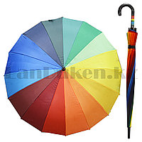 Зонт трость семейный полуавтомат 95 см радужный
