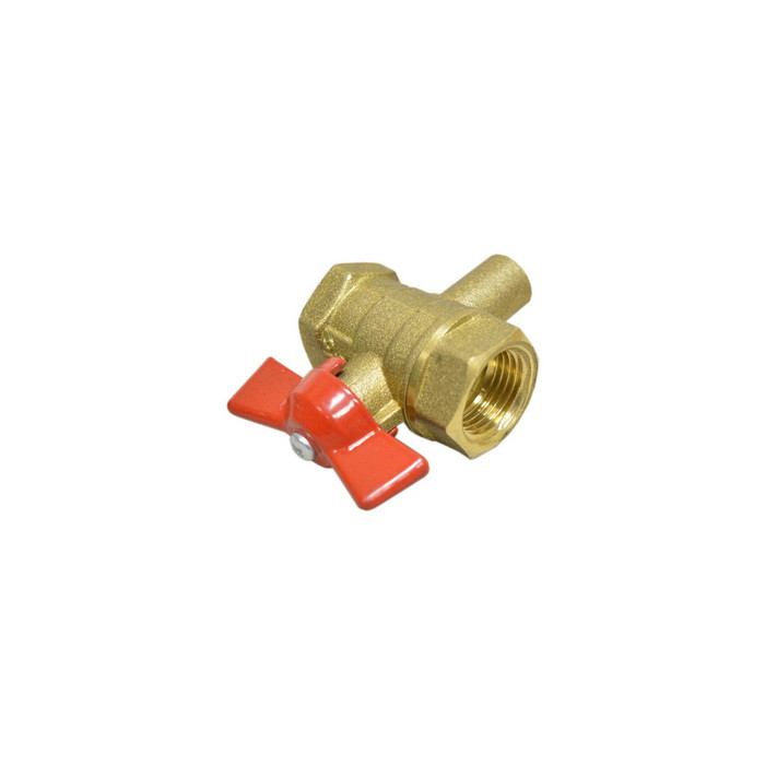 Шаровый кран 1/2" (DN15) с гнездом для термодатчика