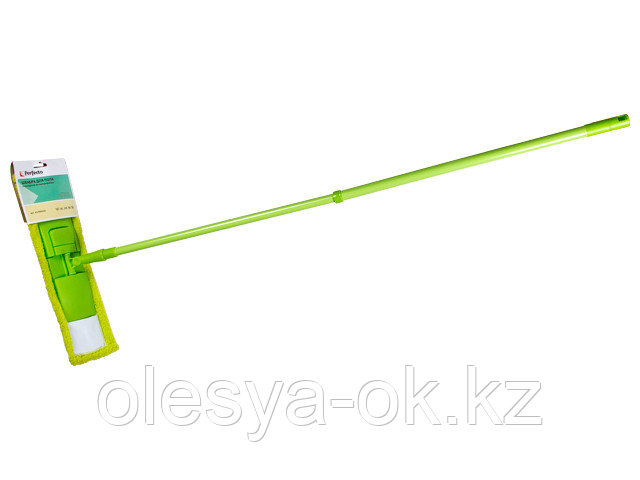 Швабра телескоп. ручка 64-110 см с насадкой из микрофибры Solid, зеленая, PERFECTO LINEA - фото 2 - id-p94502317