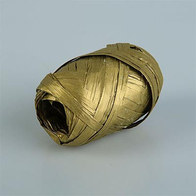Рафия метализированная золото 3.5 мм х 10 м - фото 1 - id-p94502981