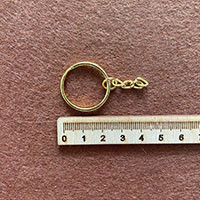 Основа для брелка с цепочкой, золото - фото 1 - id-p94502861