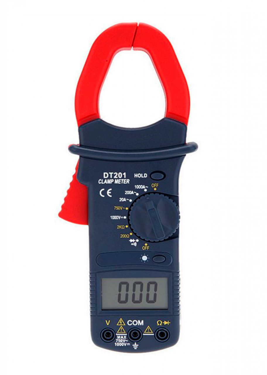 Термометр электронный  DT-201Токовые клещи