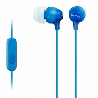 Наушники вставные с микрофоном Sony MDR-EX15APLIC(Z)(CE7) (946727) синие, фото 1