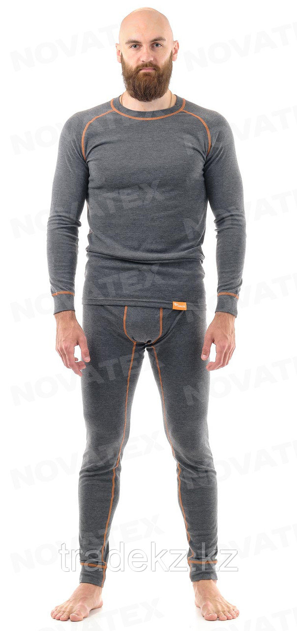Термобелье мужское NOVATEX ХИЩНИК (ткань флис-стрейч черный), размер 56-58