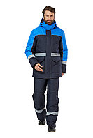 Куртка рабочая мужская зимняя "Сунтар" цвет темно-синий/василек