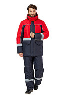 Куртка рабочая мужская зимняя "Сунтар" цвет темно-синий/красный