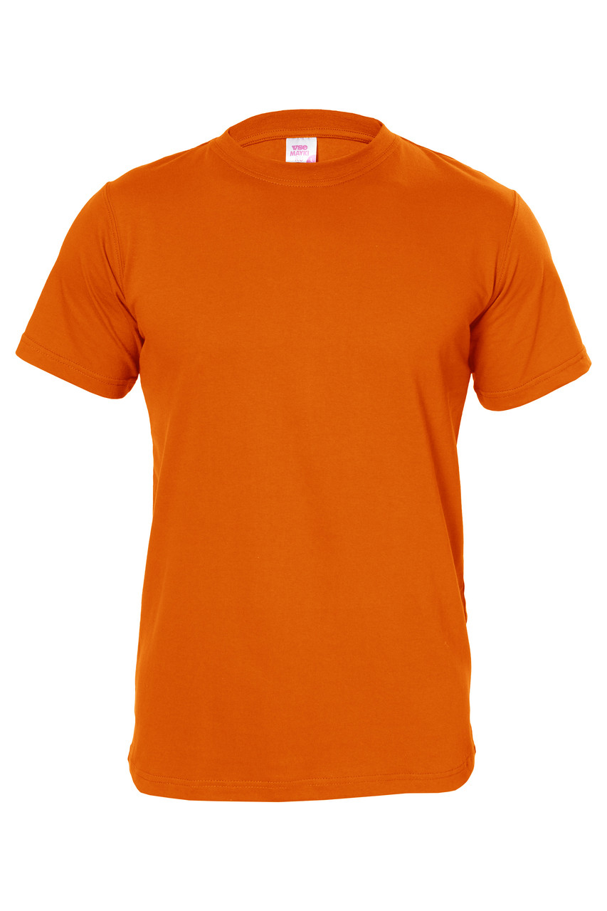 Футболка мужская с коротким рукавом цвет оранжевый