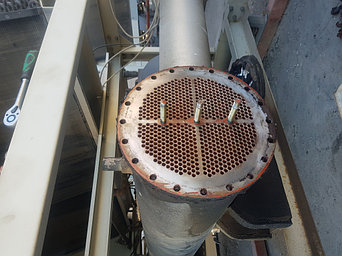 Торцевая крышка кожухотрубного теплообменника (испарителя)