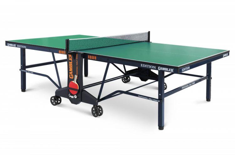 Теннисный стол Gambler Edition Indoor Green - фото 1 - id-p94523289