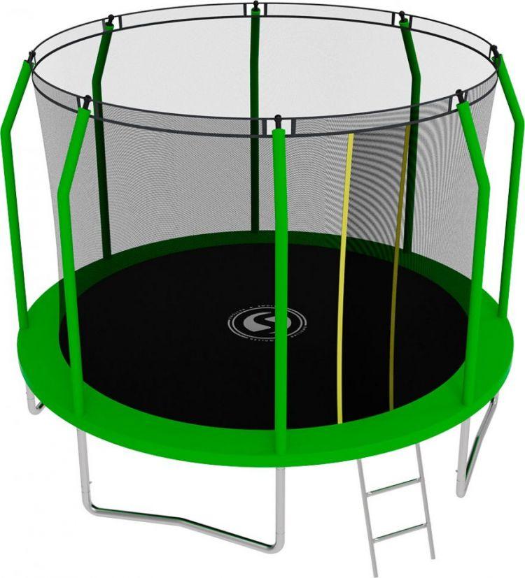 Батут с сеткой и лестницей Jumpy Comfort 8ft (240 см) (Зеленый) - фото 3 - id-p74111405