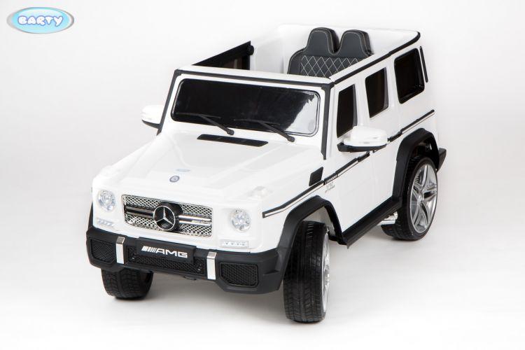 Электромобиль Barty Mercedes-Benz G65 AMG 12V/7AH (G65 AMG белый)