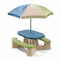 Стол Step2 - Пикник-2 с зонтом 843899