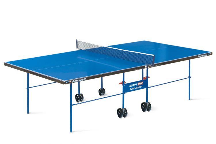 Теннисный стол для улицы Start Line Game Outdoor с сеткой (Синий)