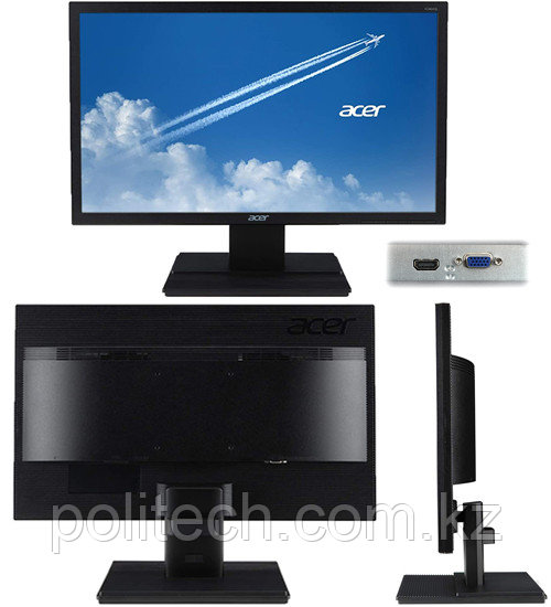 LCD 23.6" Acer V246HQL, Black, 1920x1080 (LED), 5ms, 250 cd/m2, 1000:1, D-Sub/HDMI
