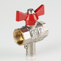 Кран шаровый для подключения датчика температуры 1/2" VALTEC