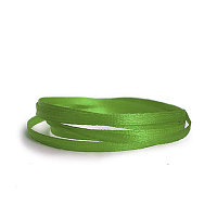 Атласная лента, светло-зеленая, 5 мм.х20м.