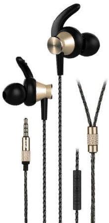 Гарнитура 2E S8 Piston Magnet, 20Hz-20kHz, 16 Om, 115dB, mic 75Hz-16kHz, 1.2m, Gold, фото 1