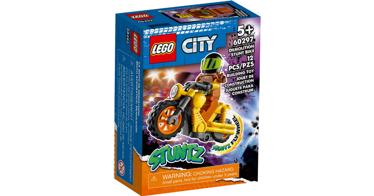 60297 Lego City Stuntz Разрушительный трюковый мотоцикл, Лего город Сити